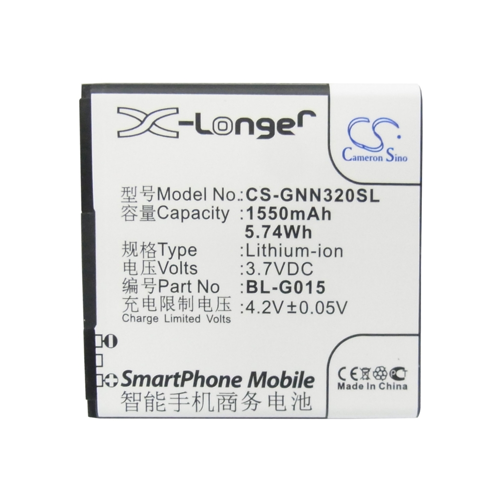 Mobiltelefon akkumulátorok GIONEE GN380