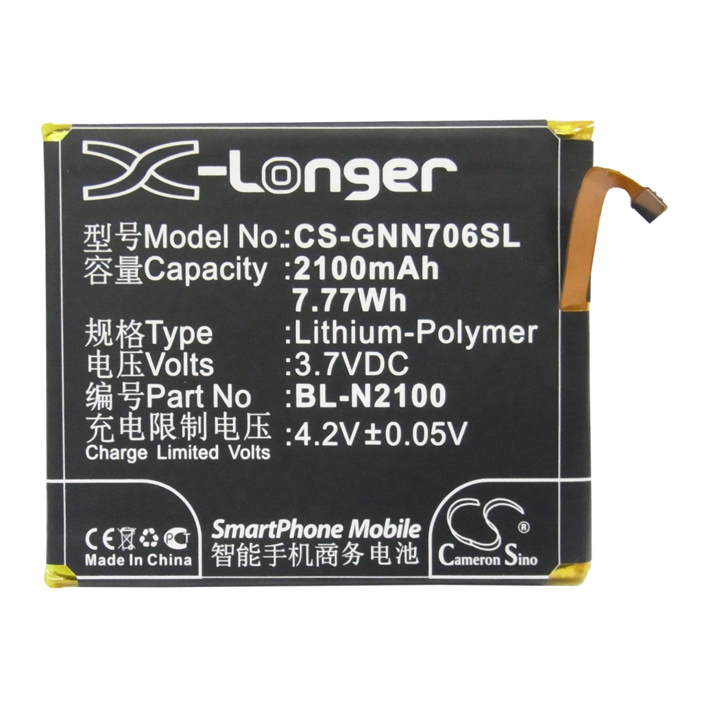 Kompatibilis akkumulátor csere GIONEE BL-N2100