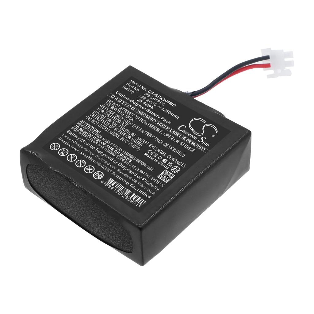 Akkumulátorok kompatibilis a következőkkel GENORAY PORT-X Ⅲ CS-GPX300MD