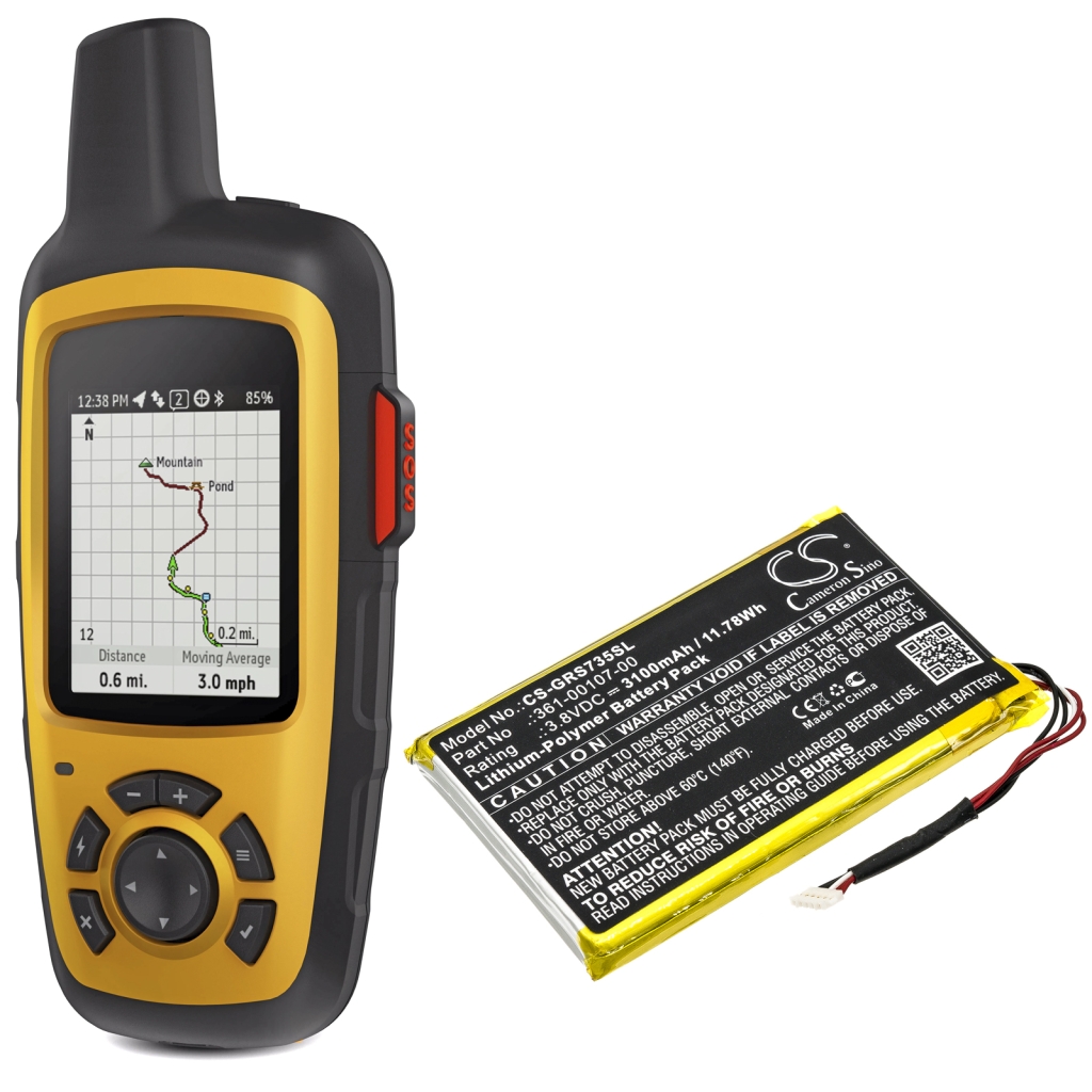 Kompatibilis akkumulátor csere Garmin 361-00107-00