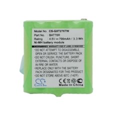 Kompatibilis akkumulátor csere Midland AVP6,BATT-6R,BATT6R
