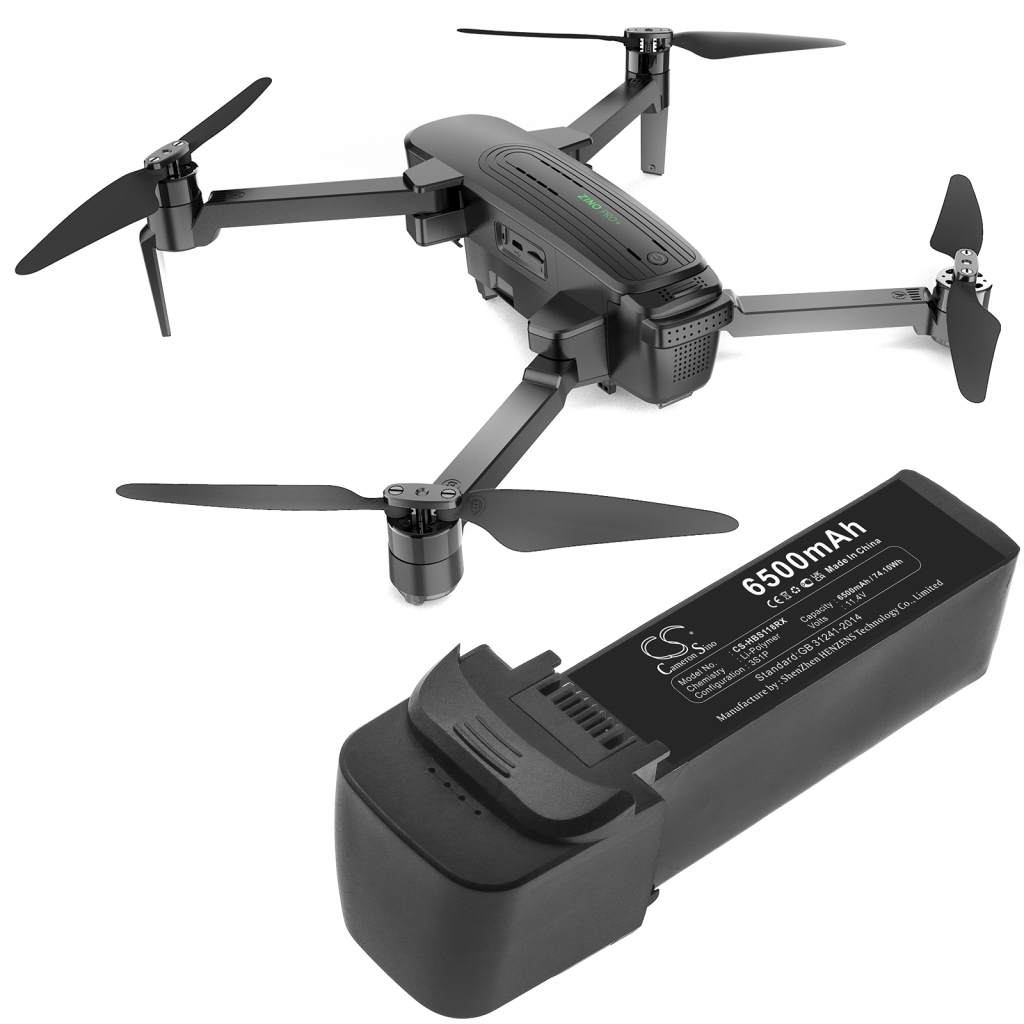 Kompatibilis akkumulátor csere Hubsan 9834117,GFHB6500