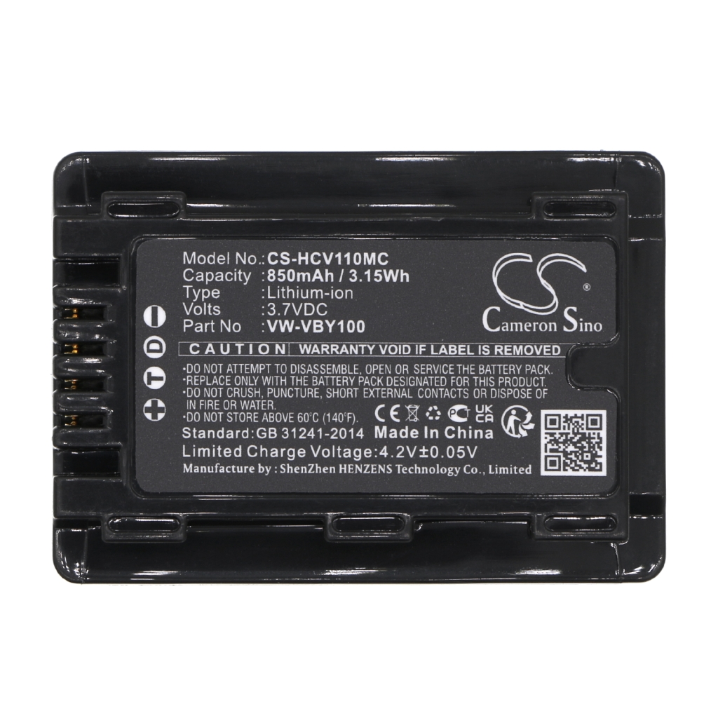 Kompatibilis akkumulátor csere Panasonic VW-VBY100