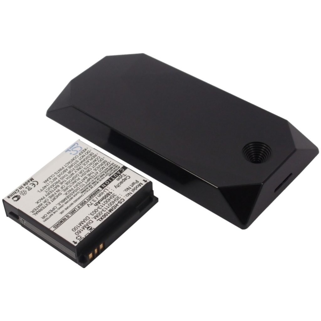 Cameron Sino CS-HDM100XL battery separated from cover, 1800mAh label