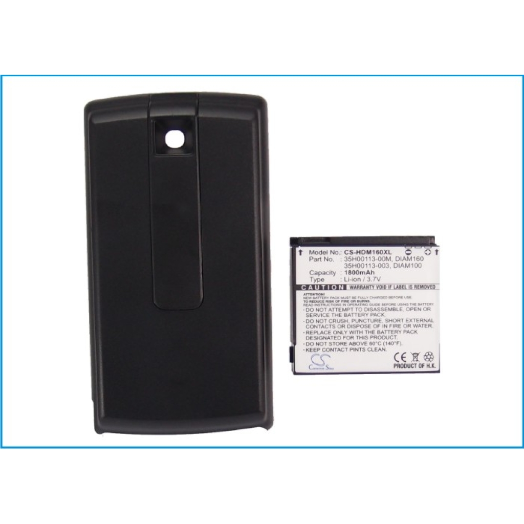 Cameron Sino CS-HDM160XL label 1800mAh Li-ion HTC Diamond 160