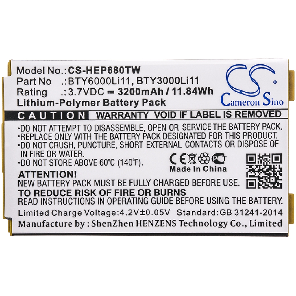 Akkumulátorok rádiókhoz Huawei EP680 (CS-HEP680TW)