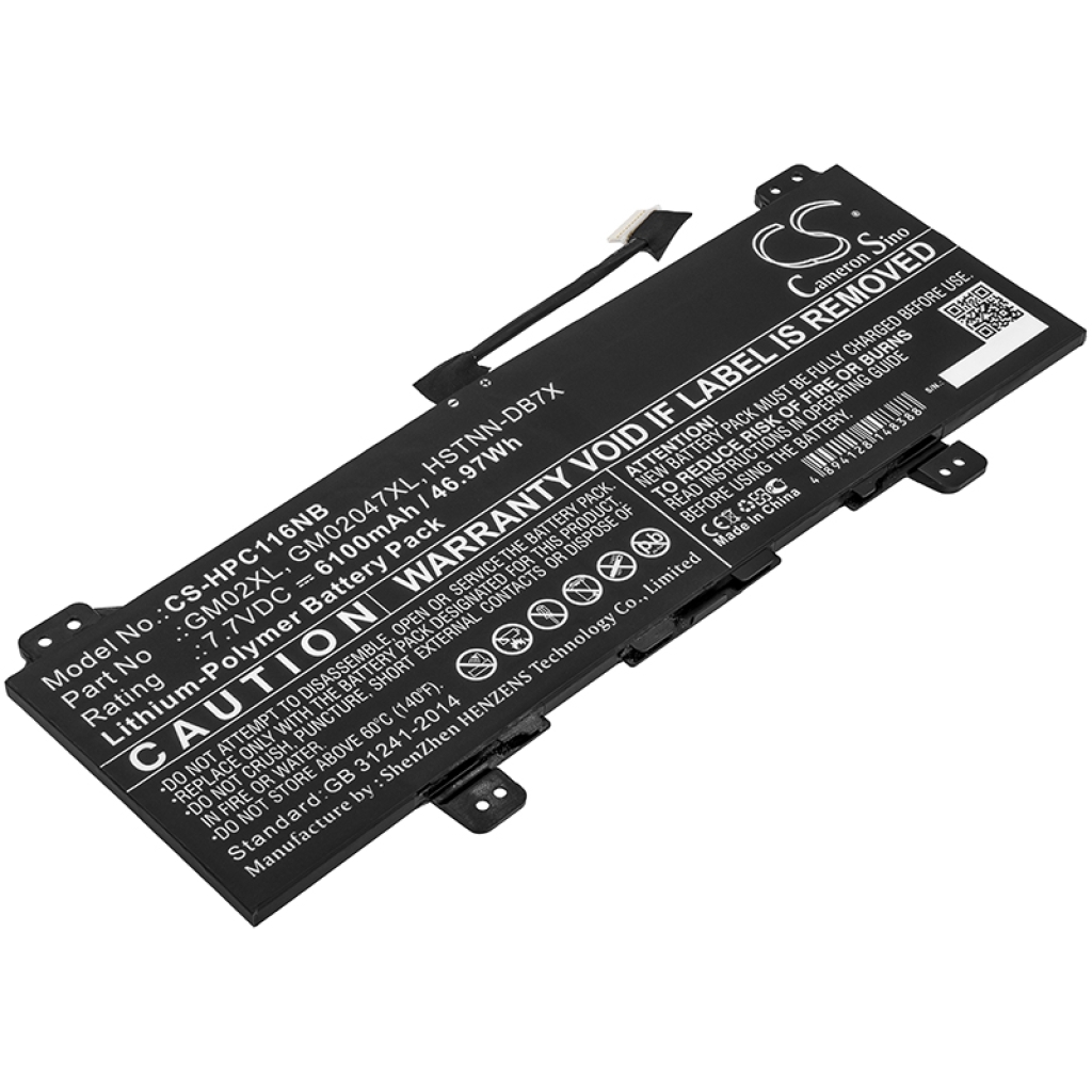 Akkumulátorok Helyettesíti a GM02047XL