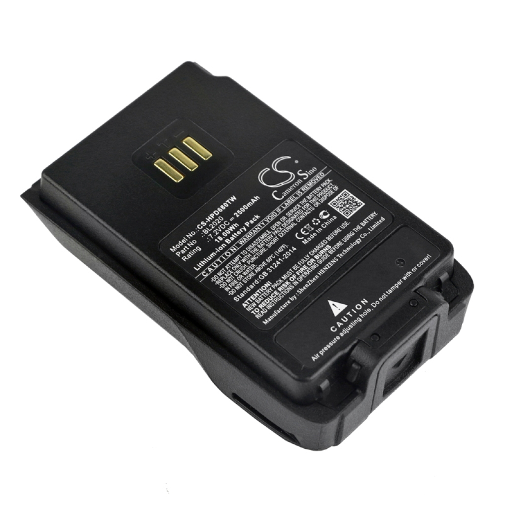 Akkumulátorok rádiókhoz Hytera PD600 UL913 (CS-HPD680TW)
