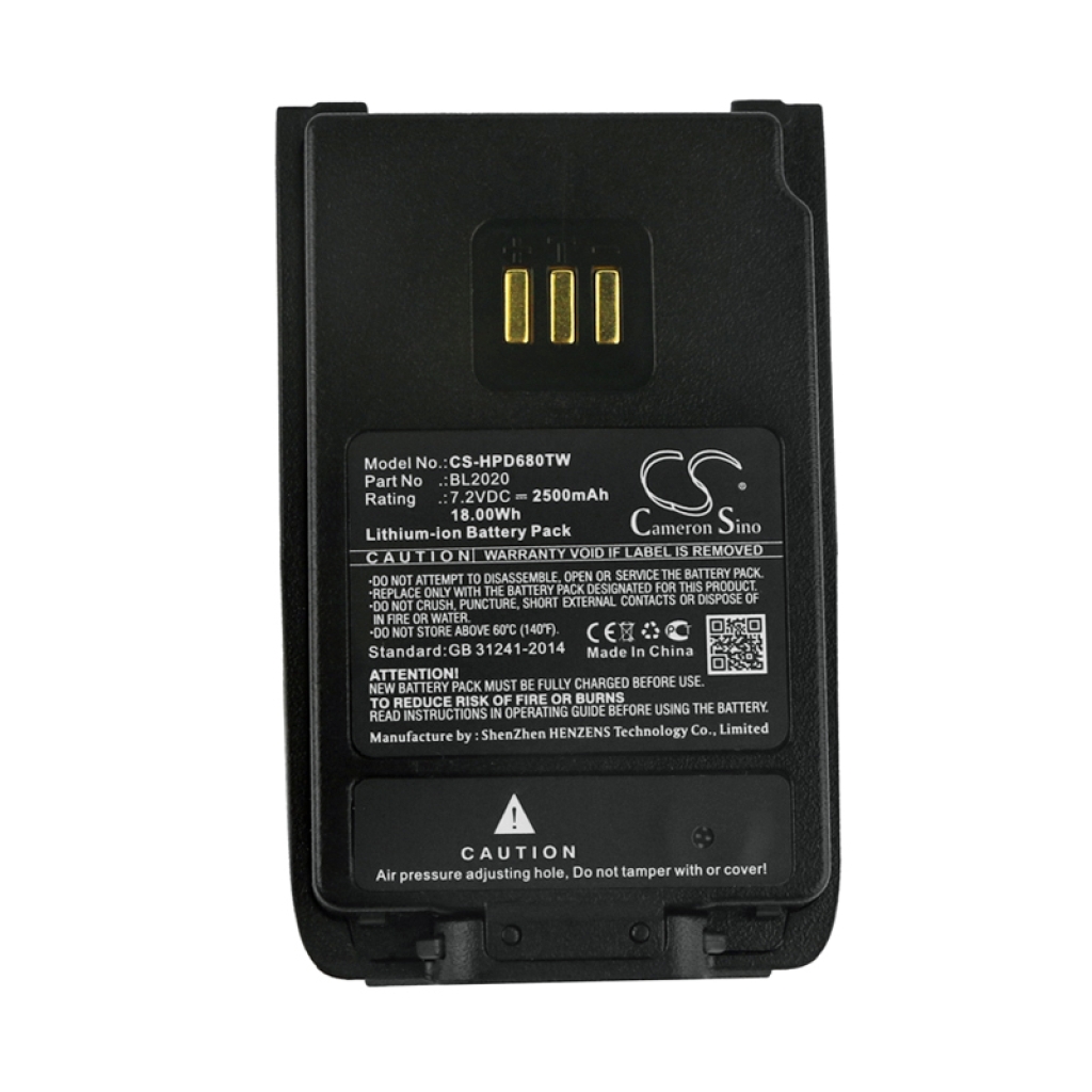 Akkumulátorok rádiókhoz Hytera PD600 UL913 (CS-HPD680TW)