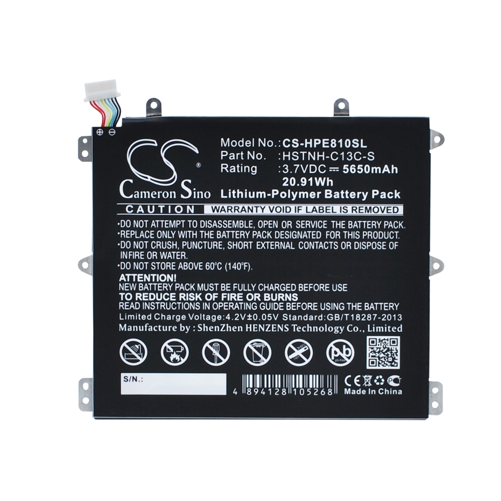Akkumulátorok tablettákhoz HP Slate 8 Pro (CS-HPE810SL)