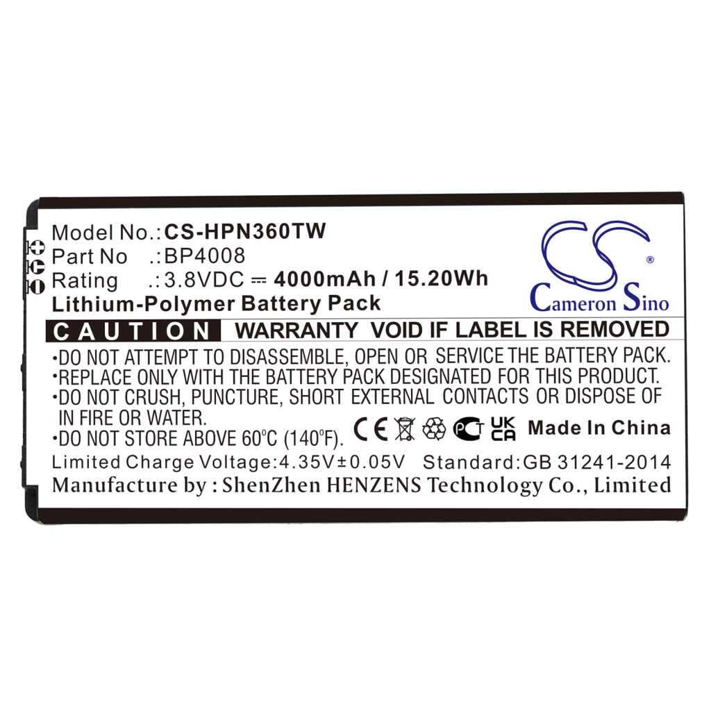Kompatibilis akkumulátor csere Hytera BP4008