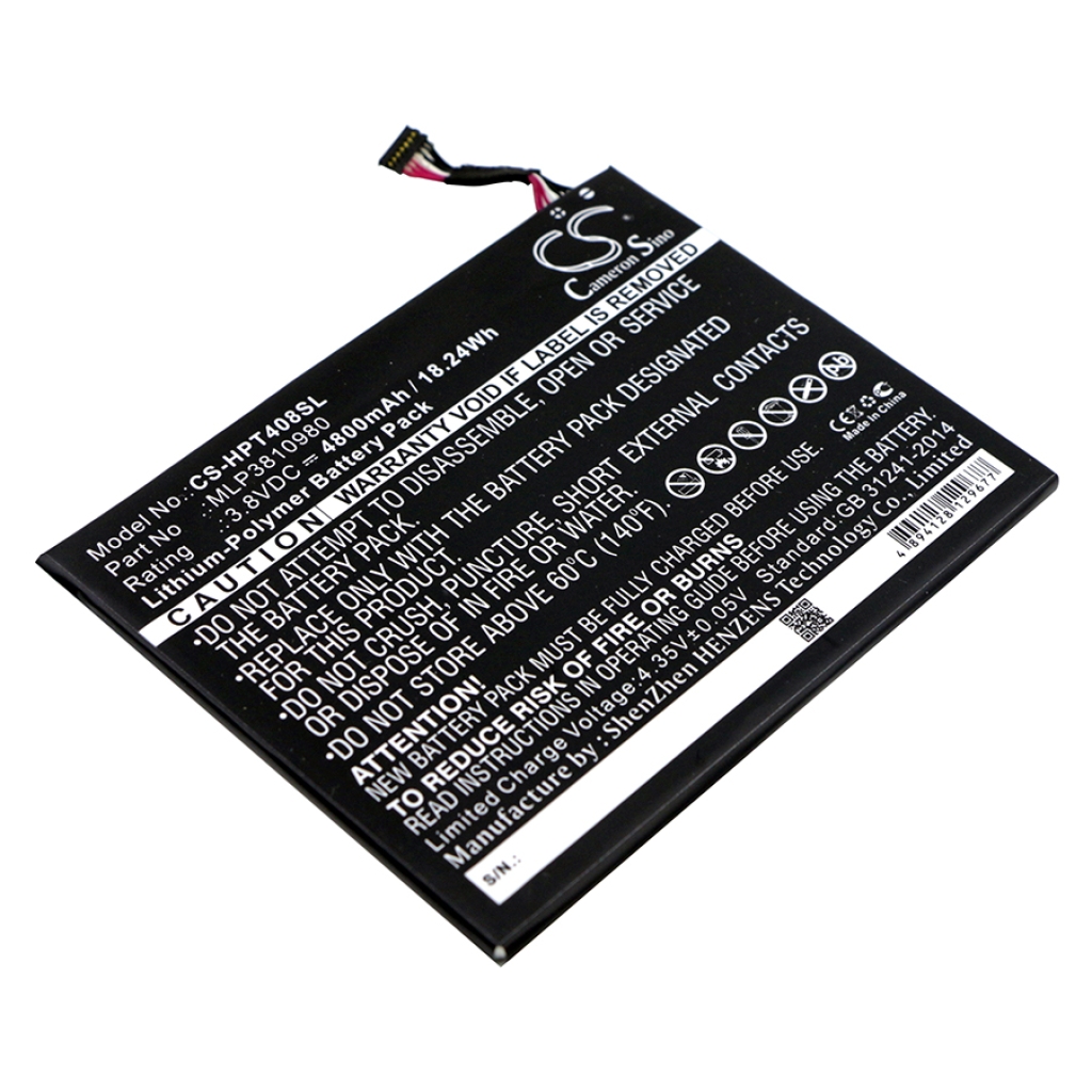 Akkumulátorok tablettákhoz HP I508O (CS-HPT408SL)