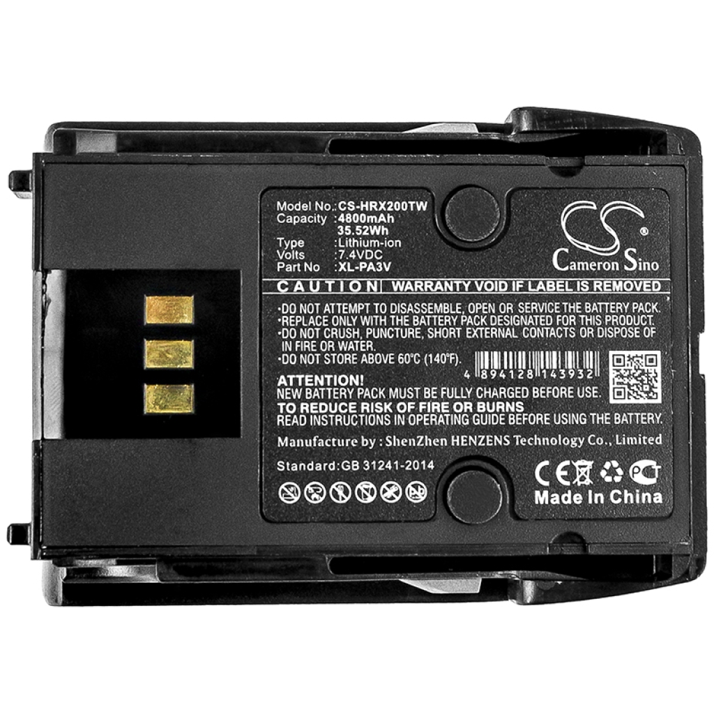 Akkumulátorok rádiókhoz Harris XL-185P (CS-HRX200TW)