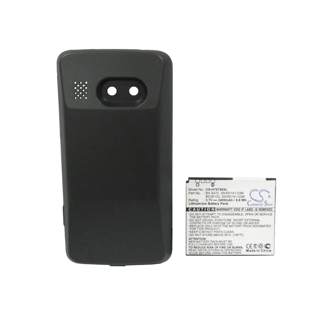 CS-HT8788XL back cover with camera cutouts and battery label