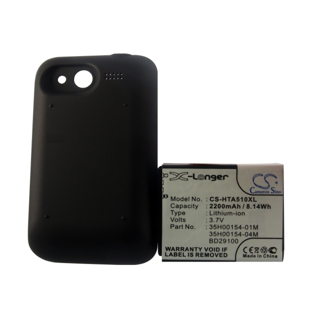 Akkumulátor kompatibilis a következőkkel HTC CS-HTA510XL