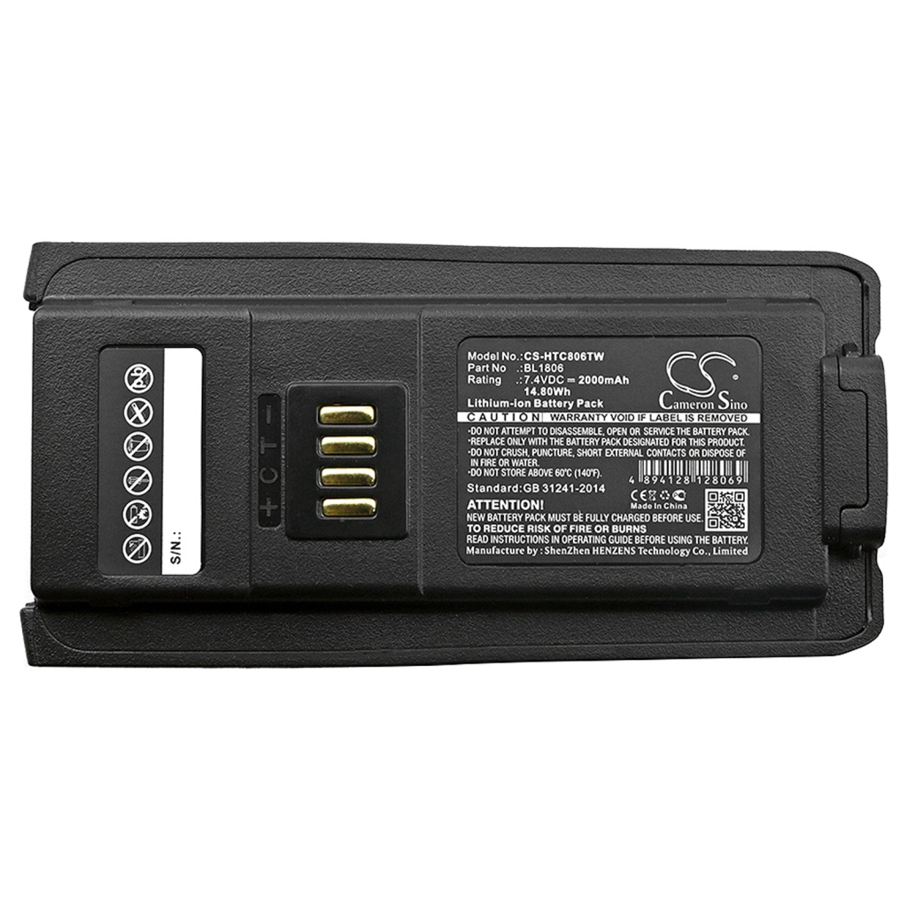 Akkumulátorok rádiókhoz HYT CS-HTC806TW
