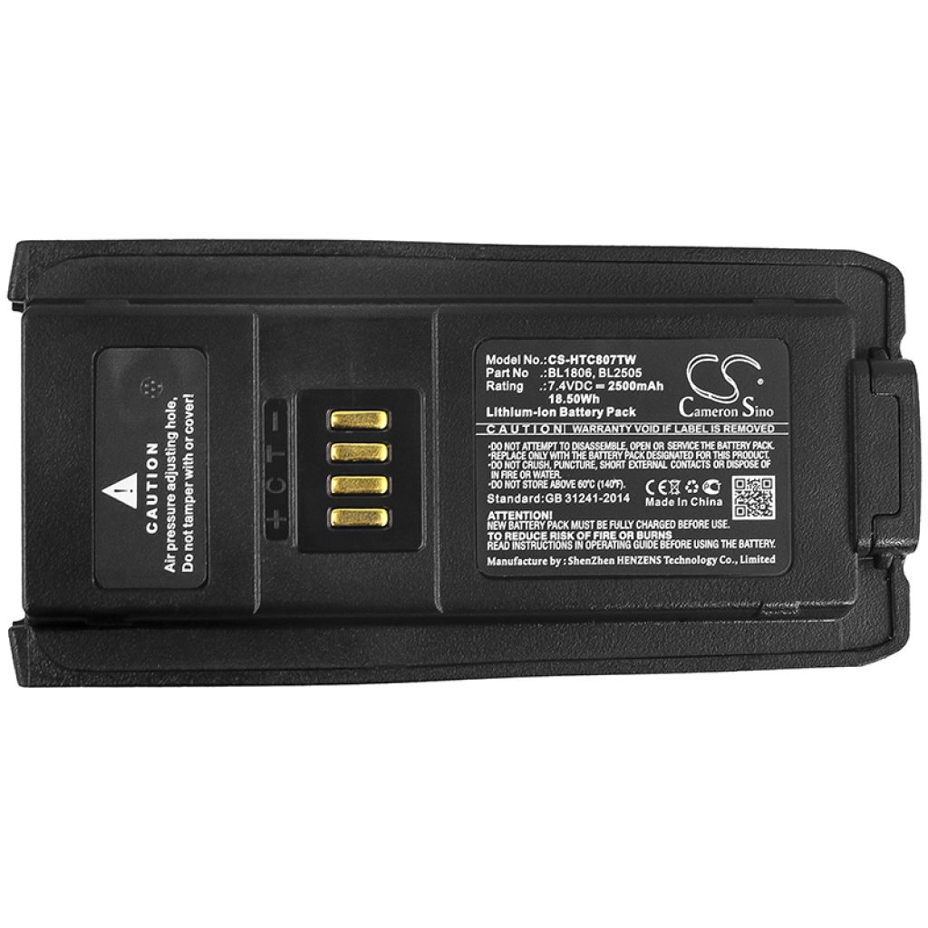 Akkumulátorok Akkumulátorok rádiókhoz CS-HTC807TW