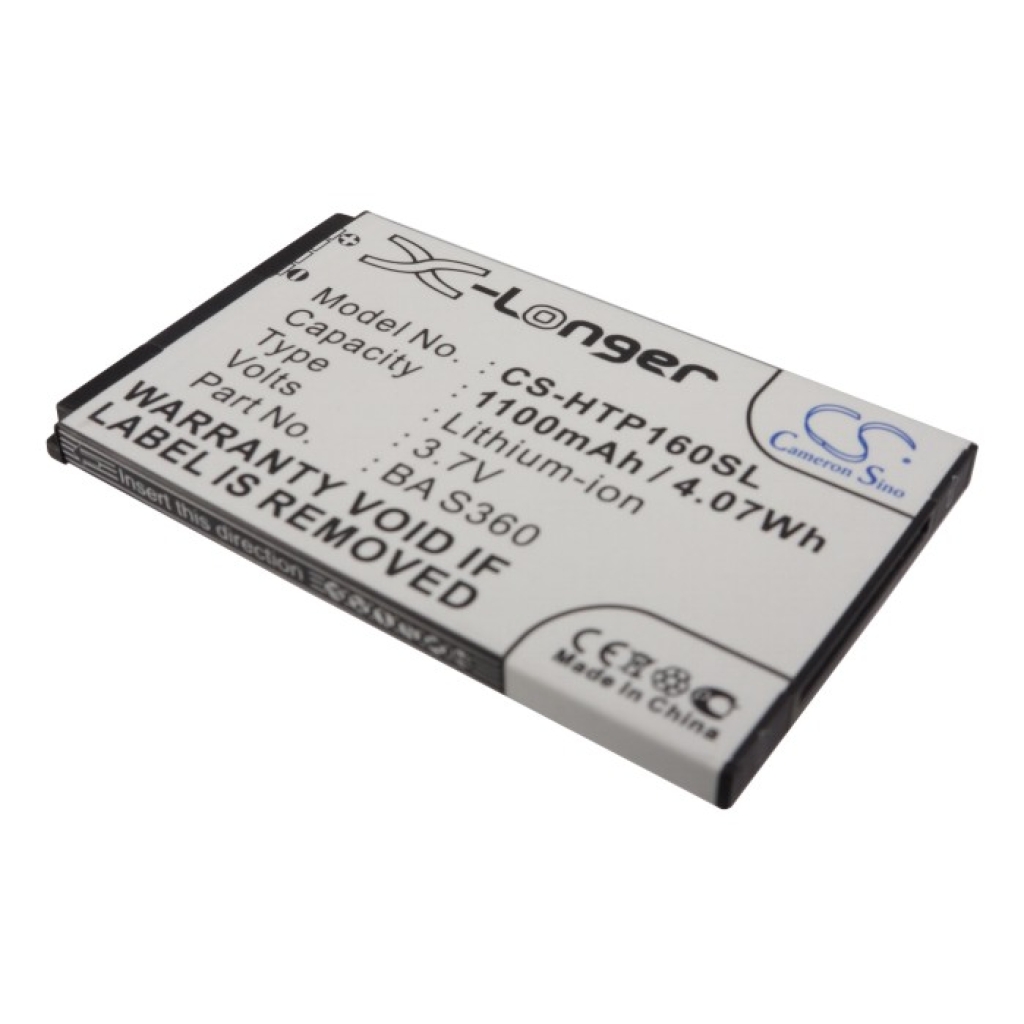 Cameron Sino CS-HTP160SL Li-ion akkumulátor HTC-hez, ferde nézet: 3,7V 1100mAh Li-ion