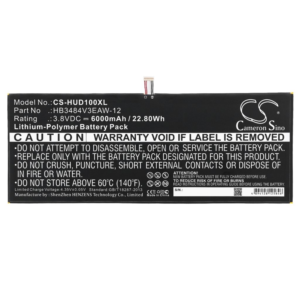 Kompatibilis akkumulátor csere Huawei HB3484V3EAW-12