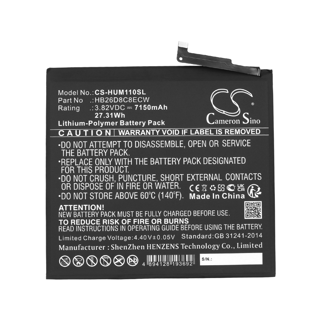 Akkumulátorok tablettákhoz Huawei MatePad 11 (CS-HUM110SL)