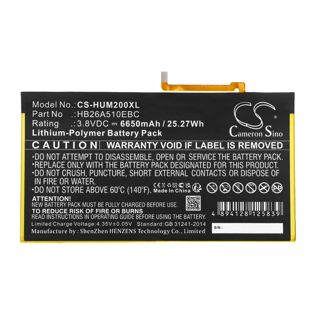 Kompatibilis akkumulátor csere Huawei HB26A510EBC