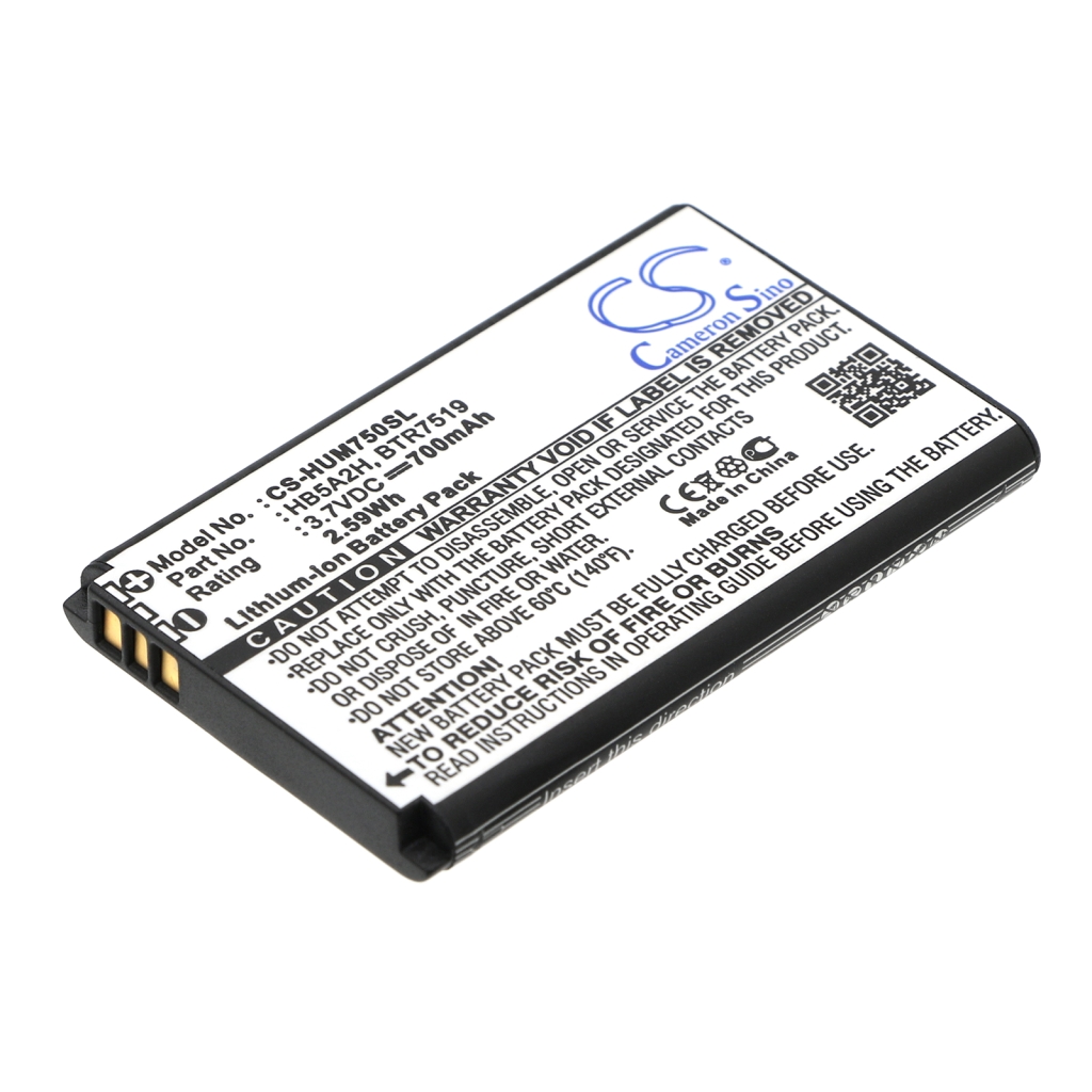 Kompatibilis akkumulátor csere Huawei BTR7519,HB5A2H