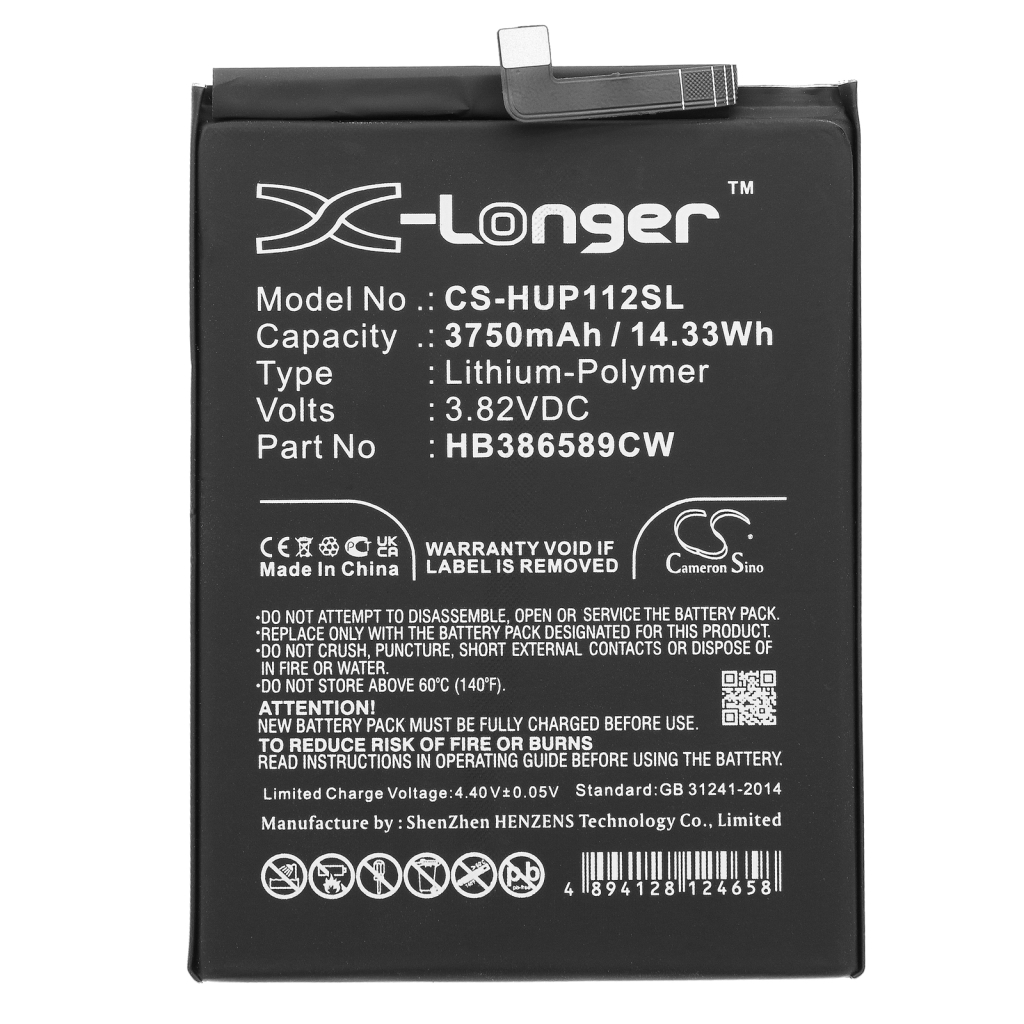 Kompatibilis akkumulátor csere Huawei HB386589CW,HB386589EBC,HB386589ECW