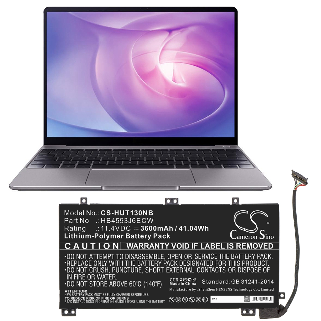 Kompatibilis akkumulátor csere Huawei HB4593J6ECW,HB4593J6ECW-31