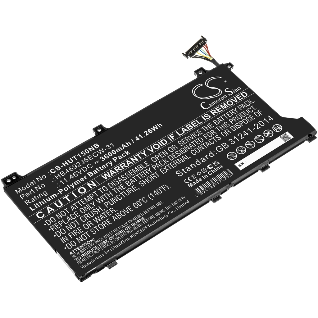 Kompatibilis akkumulátor csere Huawei HB4692J5ECW-31