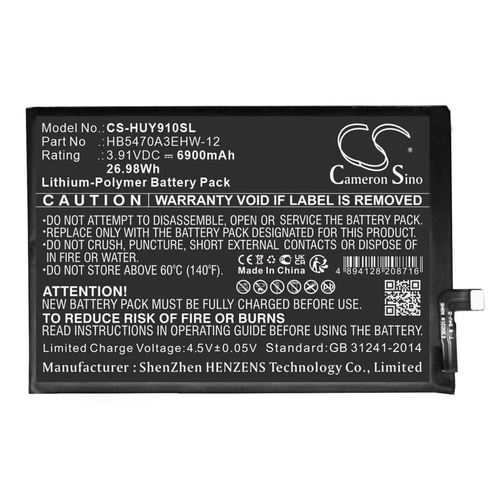 Kompatibilis akkumulátor csere Huawei HB5470A3EHW-12