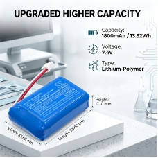 Compatible battery replacement for hawkmed AEC903466