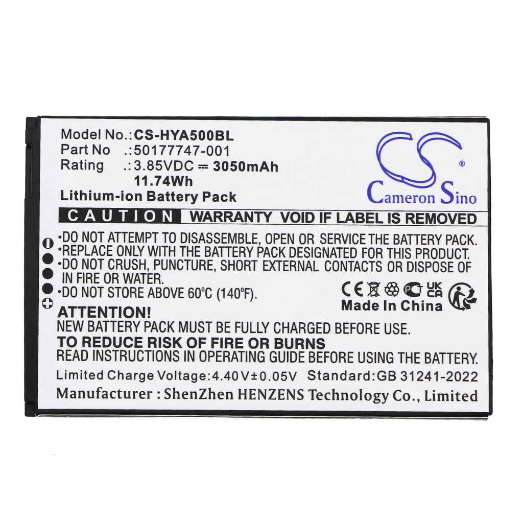 Szkenner akkumulátorok Honeywell CS-HYA500BL