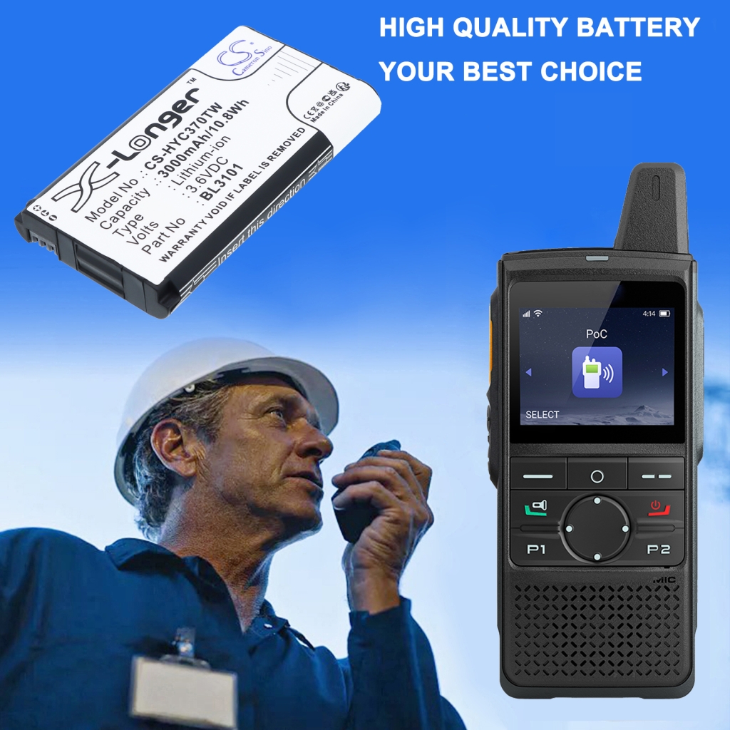 Akkumulátor kompatibilis a következőkkel Hytera CS-HYC370TW