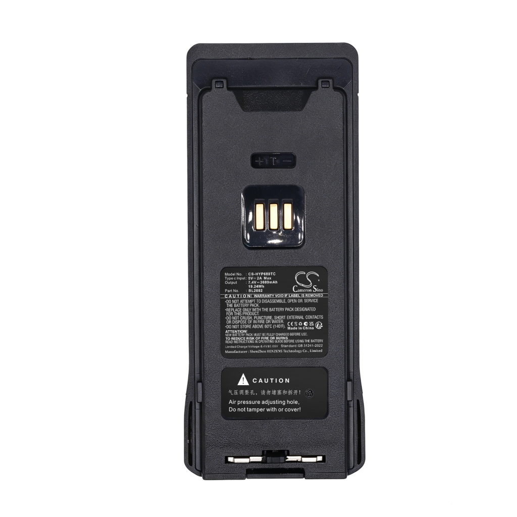 Akkumulátor kompatibilis a következőkkel Hytera CS-HYP680TC