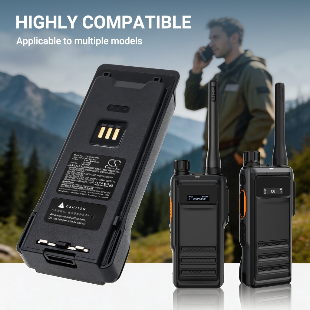 Akkumulátor kompatibilis a következőkkel Hytera CS-HYP680TC