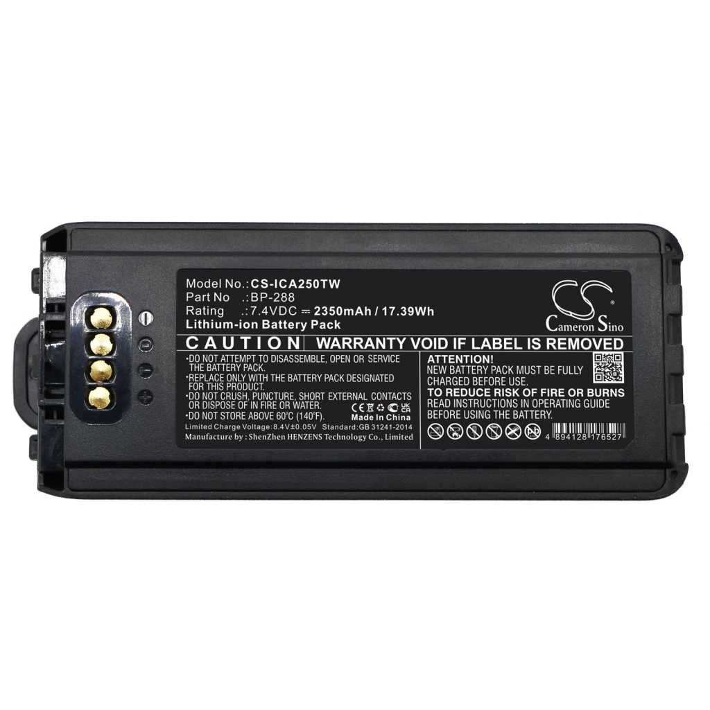 Akkumulátorok rádiókhoz Icom IC-A25NE (CS-ICA250TW)