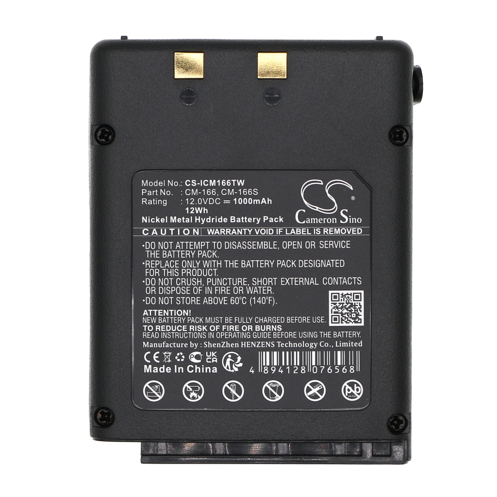 Akkumulátorok rádiókhoz Icom IC-A3E (CS-ICM166TW)