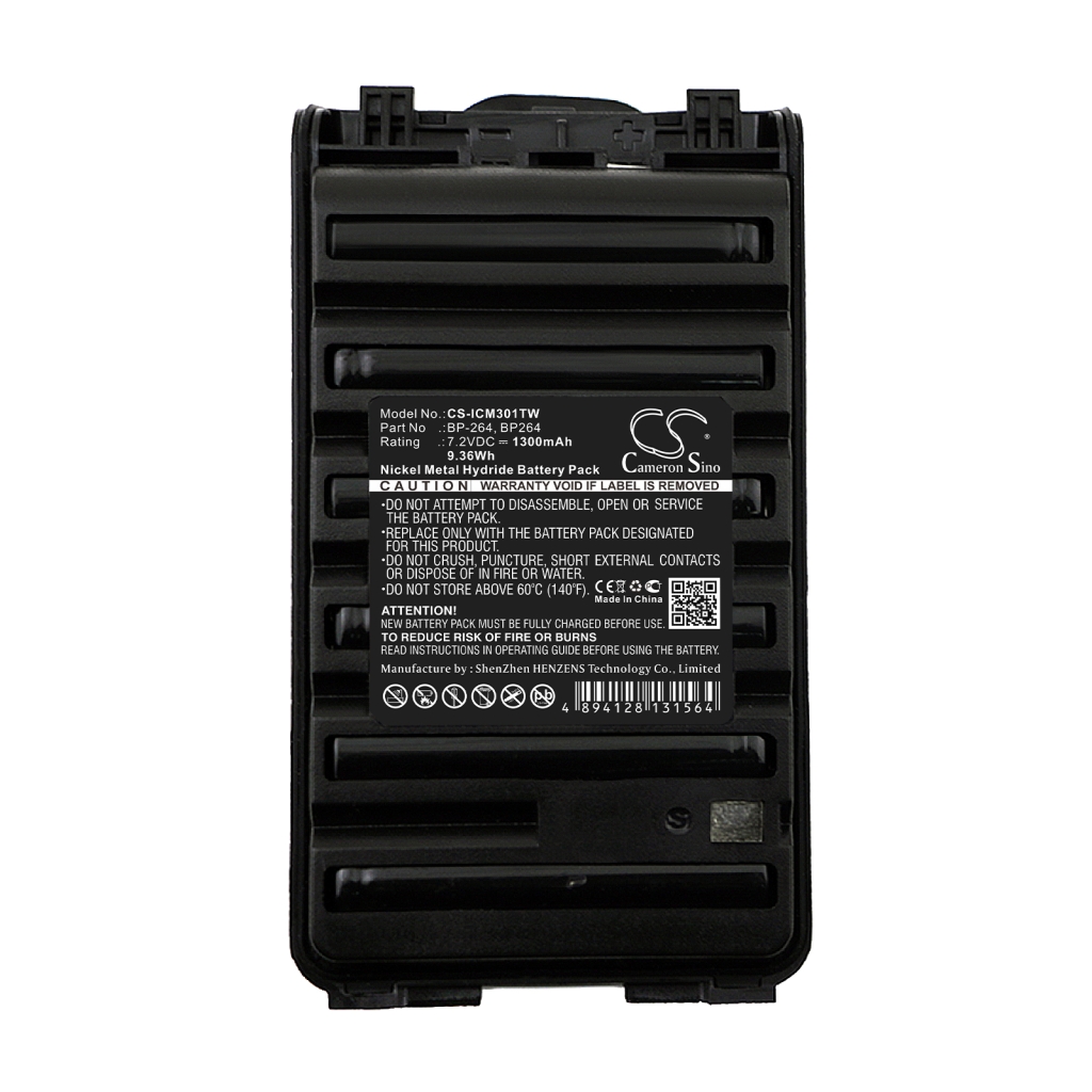 Kompatibilis akkumulátor csere Icom BP-264,BP264