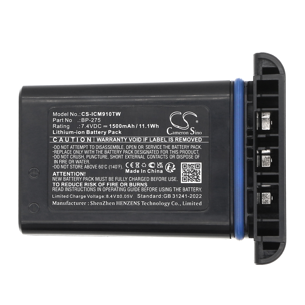 Kompatibilis akkumulátor csere Icom BP-275