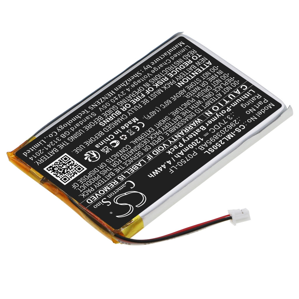 Kompatibilis akkumulátor csere Ingenico 296203895AB,P0750-LF