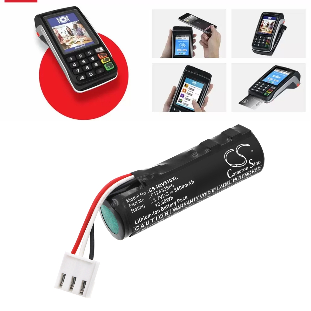 Kompatibilis akkumulátor csere Ingenico F12432566