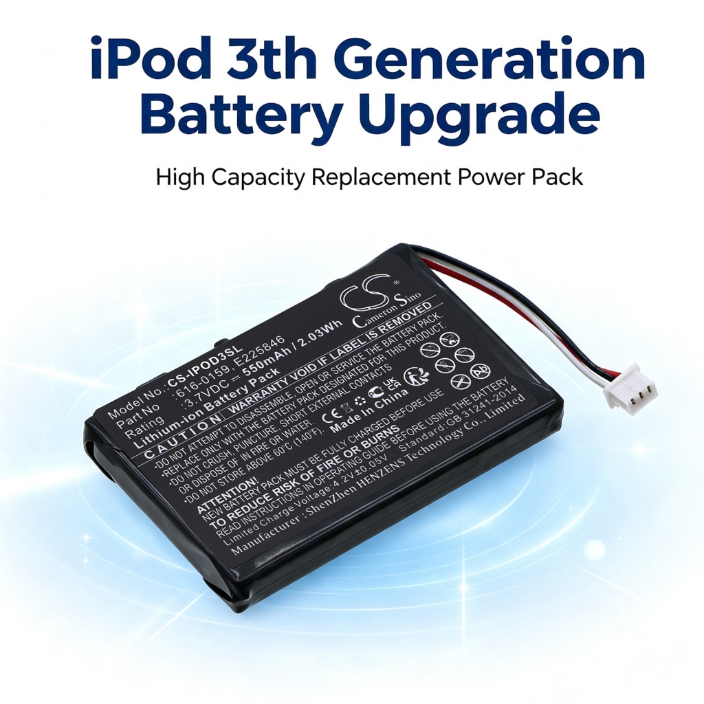 Akkumulátor kompatibilis a következőkkel Apple CS-IPOD3SL
