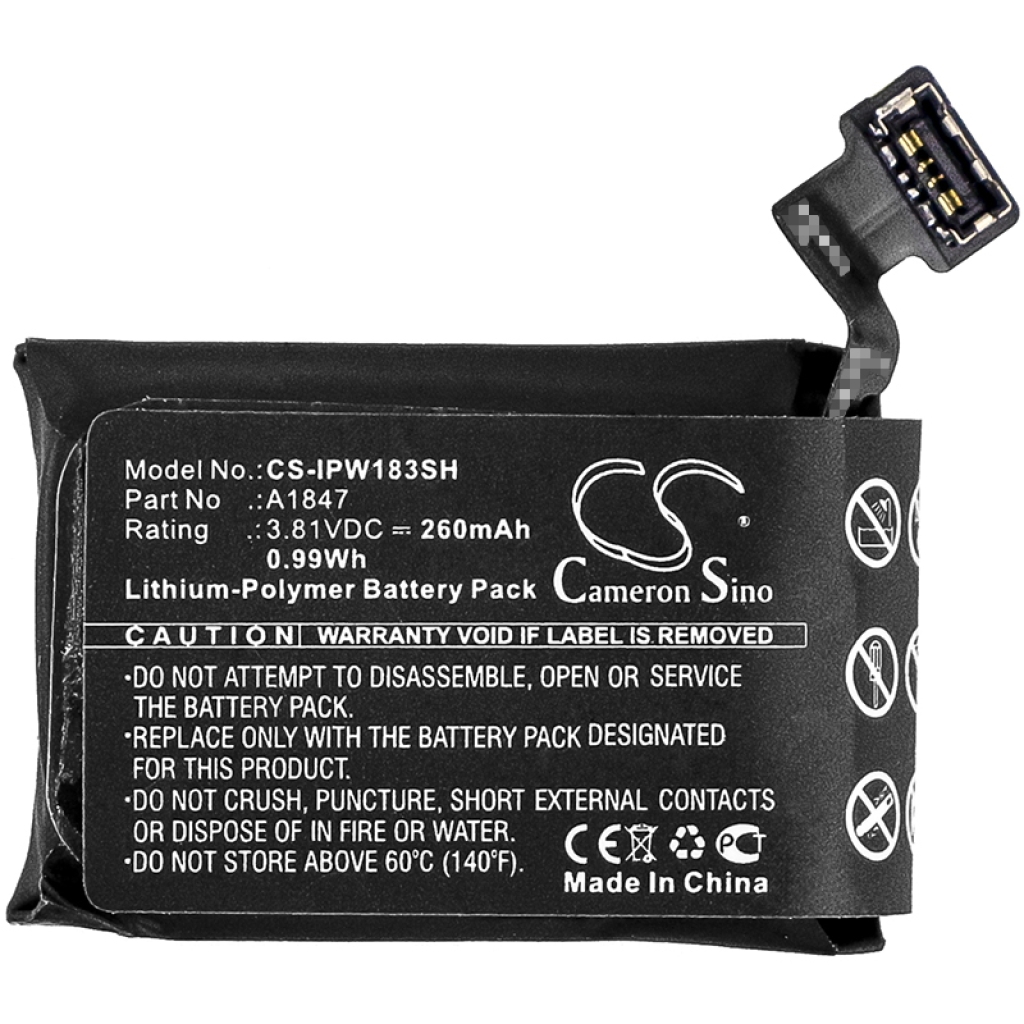 Akkumulátorok intelligens órákhoz Apple Watch Series 3 GPS 38mm (CS-IPW183SH)