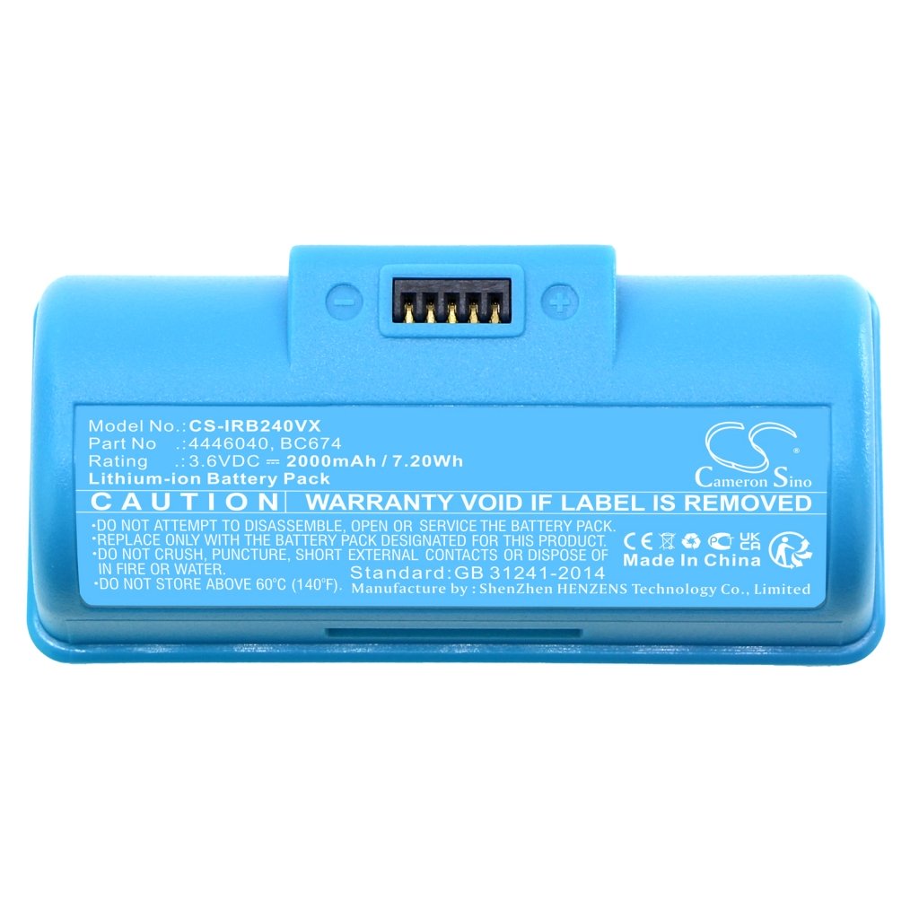 Kompatibilis akkumulátor csere Irobot 4446040,BC674