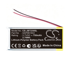 Kompatibilis akkumulátor csere Jbl GSP961642
