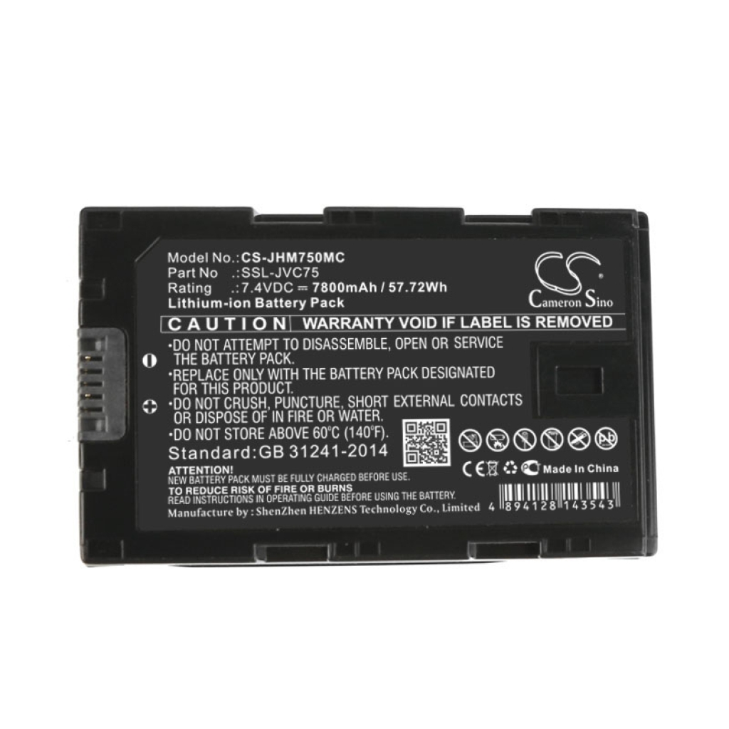 Kompatibilis akkumulátor csere JVC SSL-JVC75