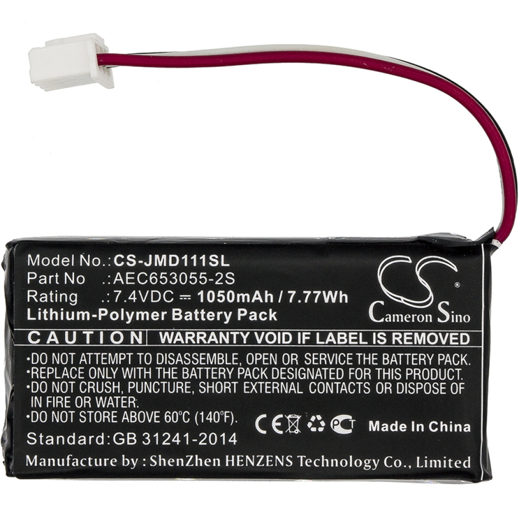 Kompatibilis akkumulátor csere Jbl AEC653055-2S