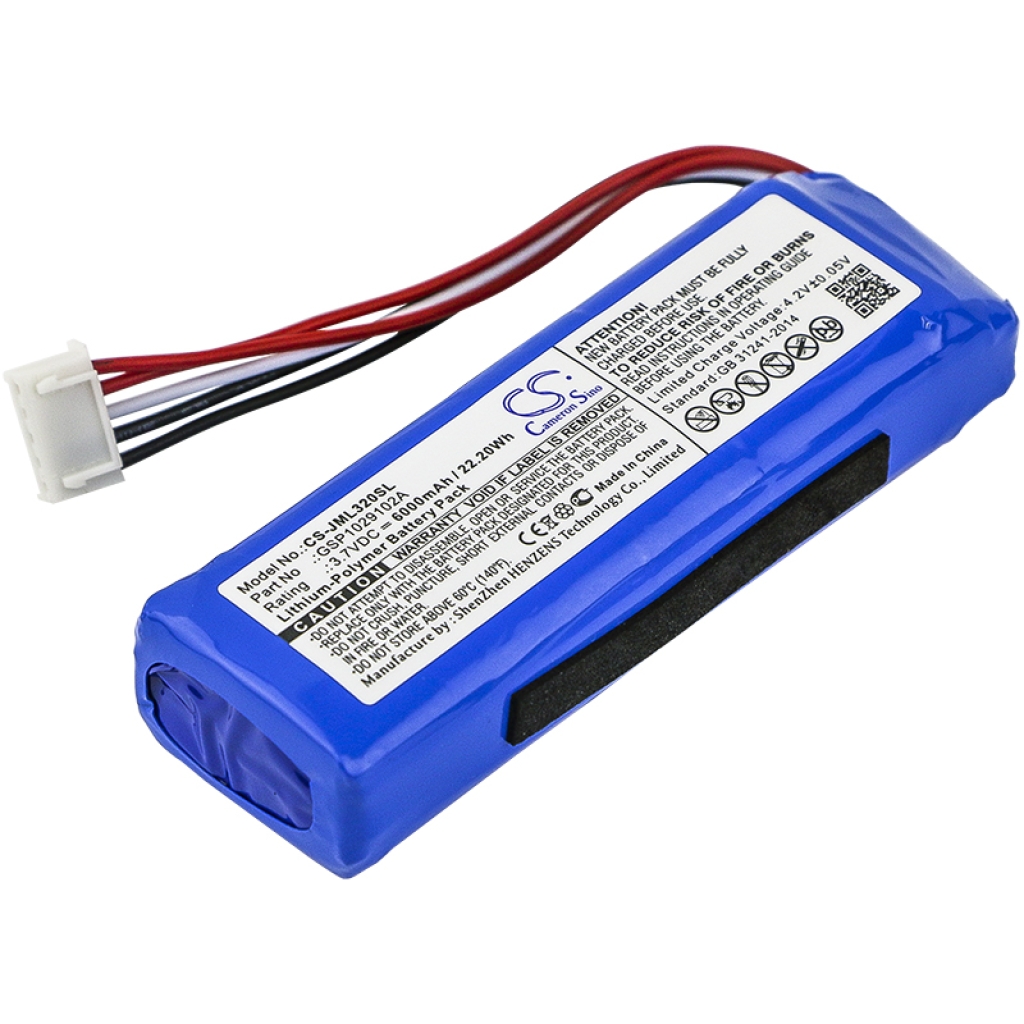 Kompatibilis akkumulátor csere Jbl GSP1029102A