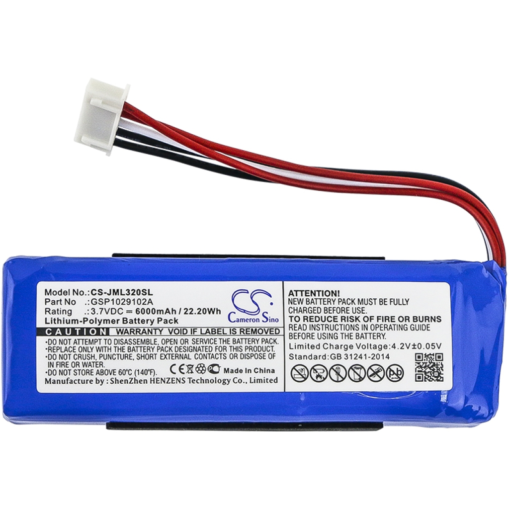 Kompatibilis akkumulátor csere Jbl GSP1029102A