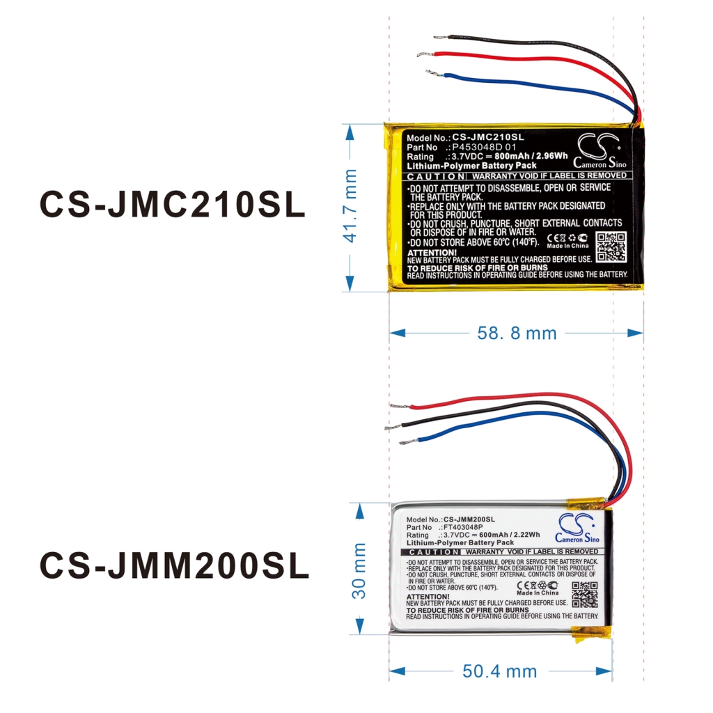 Akkumulátorok a hangszórókhoz Jbl Micro II (CS-JMM200SL)